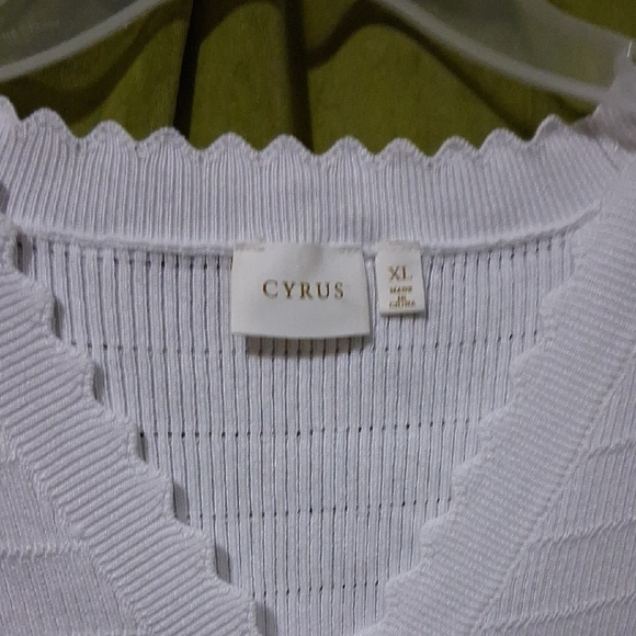 Cyrus Ivory Button-Up Knit Top - Picture 2 of 5